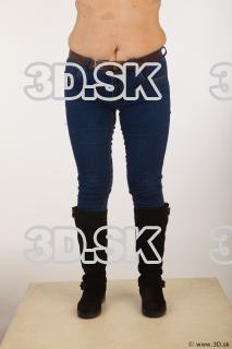 Leg blue jeans black shoes of Gwendolyn 0001